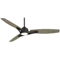 Molino 65 in. Integrated LED Indoor/Outdoor Coal Smart Ceiling Fan with Light and Remote Control by MINKA-AIRE