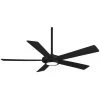 Sabot 52 in. Integrated LED Indoor Coal Ceiling Fan with Remote by MINKA-AIRE