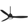 Skyhawk 60 in. Integrated LED Indoor Coal Ceiling Fan with Light with Remote Control by MINKA-AIRE