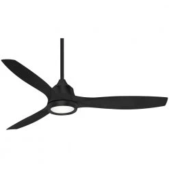 Skyhawk 60 in. Integrated LED Indoor Coal Ceiling Fan with Light with Remote Control by MINKA-AIRE