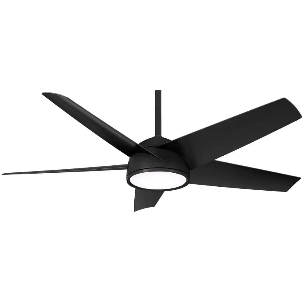 Chubby 58 in. Integrated LED Coal Smart Ceiling Fan with Remote Control by MINKA-AIRE