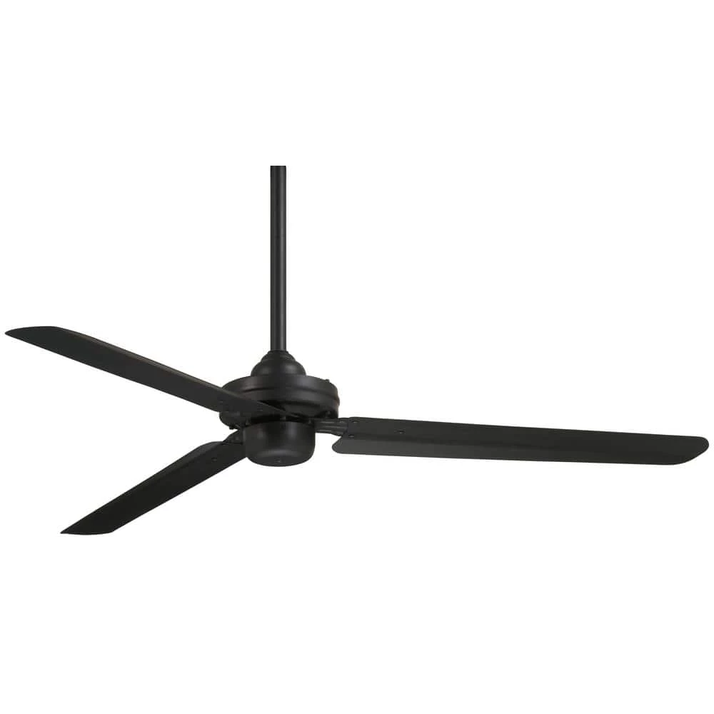 Steal 54 in. Indoor Coal Black Ceiling Fan with Wall Control by MINKA-AIRE