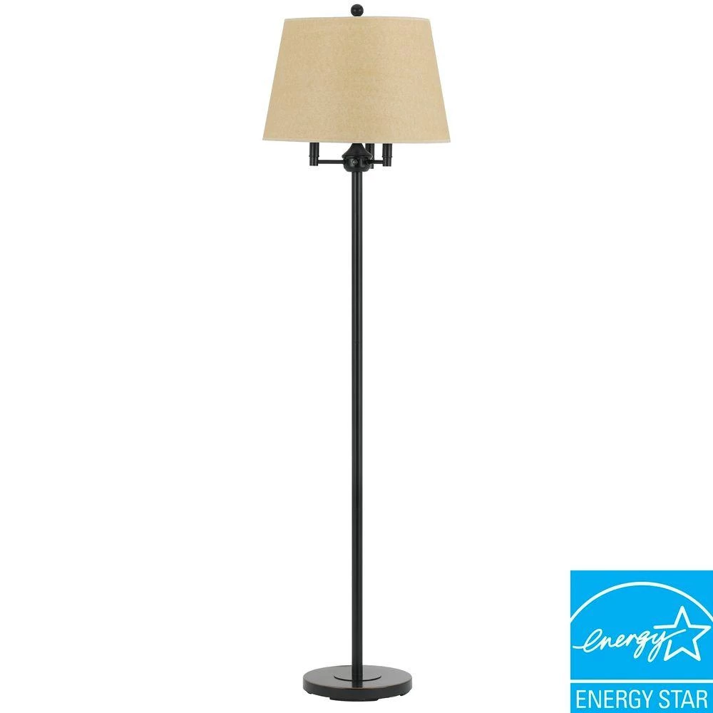 62 in. Six Way Andros Floor Lamp in Dark Bronze by CAL Lighting - Image 3