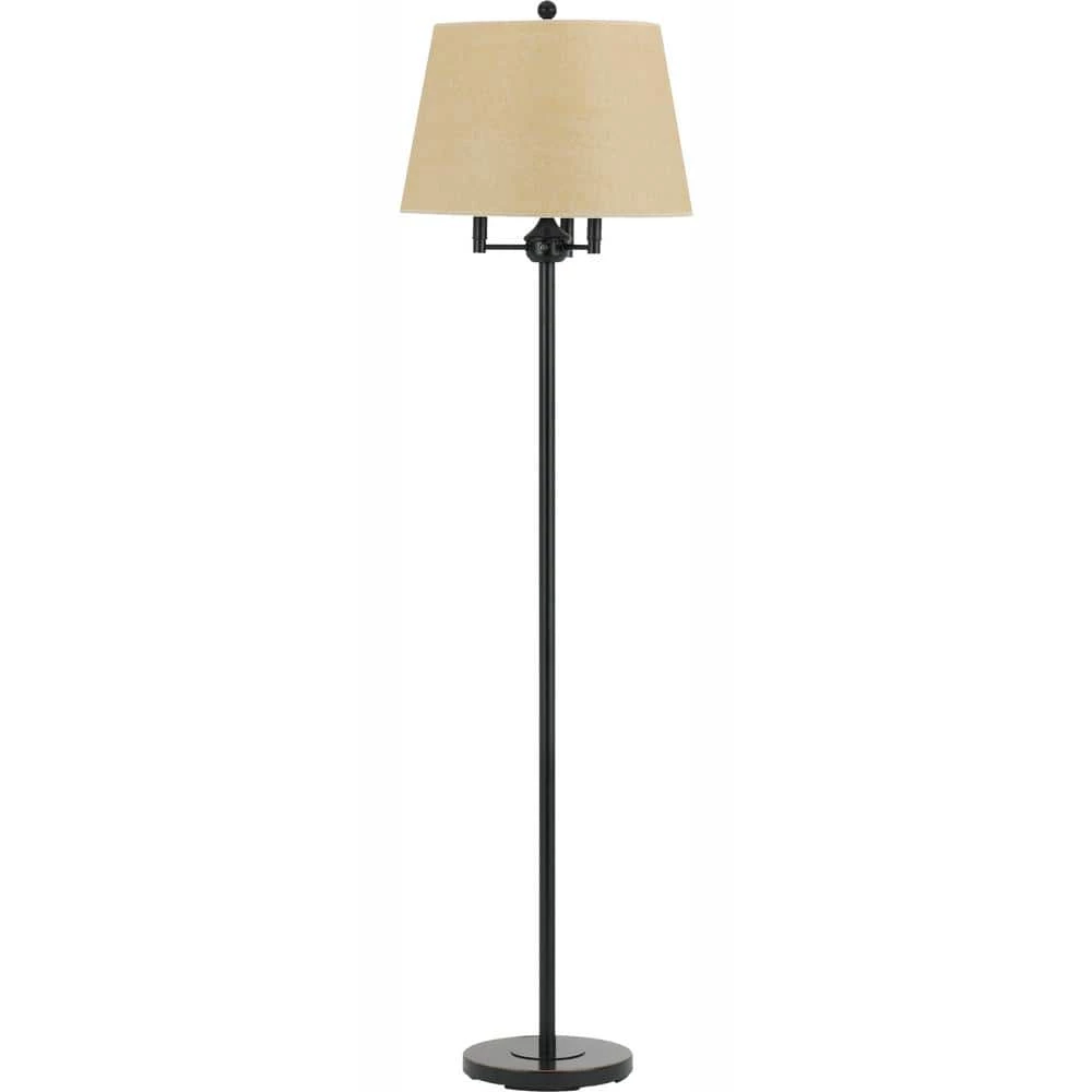 62 in. Six Way Andros Floor Lamp in Dark Bronze by CAL Lighting