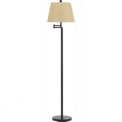 60 in. Andros Swing Arm Floor Lamp in Dark Bronze by CAL Lighting