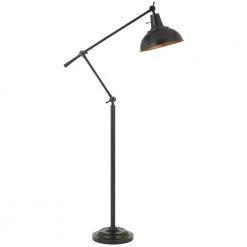 68 in. H Dark Bronze Metal Floor Lamp with Shade by CAL Lighting