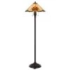 58.75 in. Dark Bronze Resin Floor Lamp with Tiffany Shade by CAL Lighting