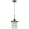 Silverton 1 Light Dark Bronze Pendant Light with Glass Shade by CAL Lighting
