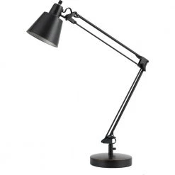 27 in. Udbina Metal Desk Lamp in Dark Bronze by CAL Lighting