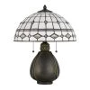 Tiffany 20 in. H Dark Bronze Resin Tabale Lamp by CAL Lighting