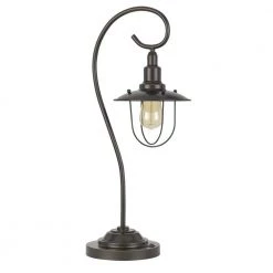 Vigo 26 in. H Dark Bronze Metal Table Lamp by CAL Lighting