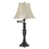 Mayo 30 in. H Dark Bronze Aluminum Cast Table Lamp by CAL Lighting