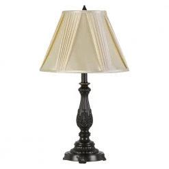 Kerry 25.5 in. H Dark Bronze Aluminum Cast Table Lamp by CAL Lighting