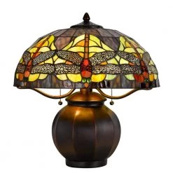18.25 in. Dark Bronze Resin Table Lamp with Shade by CAL Lighting
