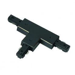 0.8 in. H Dark Bronze Single Circuit T-Shape Metal Track Lighting Connector with Left Polarity H-Type by CAL Lighting