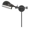 Linthal 5.25 in. H Dark Bronze Metal Swing Arm Wall Lamp by CAL Lighting