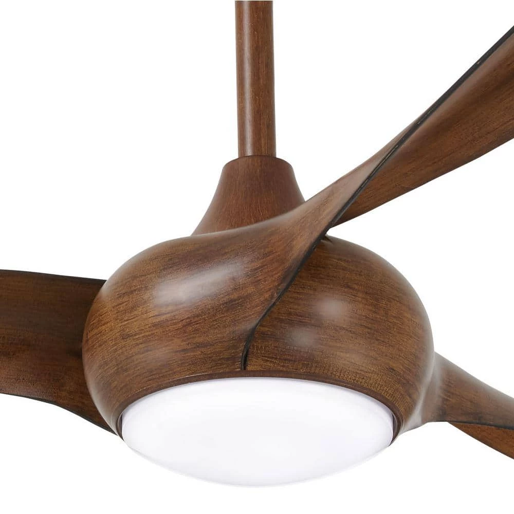 Light Wave 65 in. Integrated LED Indoor Distressed Koa Ceiling Fan with Light and Remote Control by MINKA-AIRE - Image 3