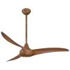 Wave 52 in. Indoor Distressed Koa Ceiling Fan with Remote Control by MINKA-AIRE