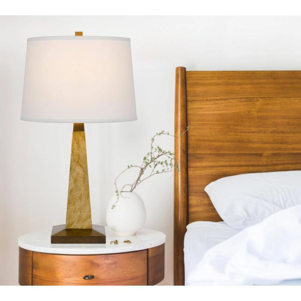 27 in. Resin Table Lamp with Fabric Shade by CAL Lighting - Image 2