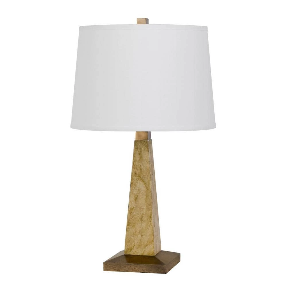 27 in. Resin Table Lamp with Fabric Shade by CAL Lighting