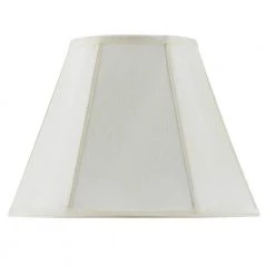 14 in. Egg Shell Vertical Piped Basic Empire Lamp Shade by CAL Lighting