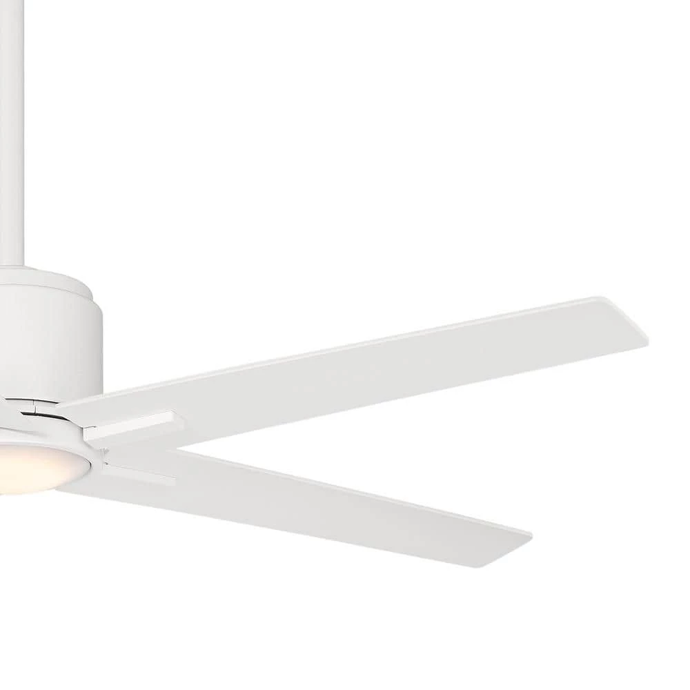 Savinci 54 in. LED Indoor Flat White Ceiling Fan with Remote by MINKA-AIRE - Image 3