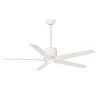 Savinci 54 in. LED Indoor Flat White Ceiling Fan with Remote by MINKA-AIRE
