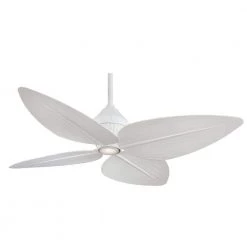 Gauguin 52 in. Integrated LED Indoor/Outdoor Flat White Ceiling Fan with Wall Control by MINKA-AIRE