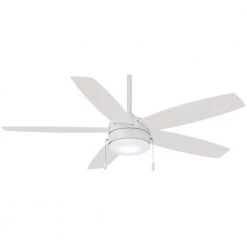 Airetor 52 in. Integrated LED Indoor Flat White Ceiling Fan with Light by MINKA-AIRE