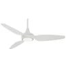 Seacrest 60 in. LED Indoor/Outdoor Flat White Smart Ceiling Fan with Light and Remote Control by MINKA-AIRE