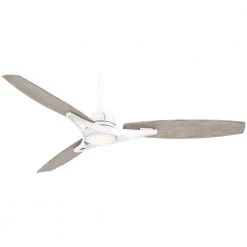 Molino 65 in. Integrated LED Indoor Flat White Smart Ceiling Fan with Remote by MINKA-AIRE