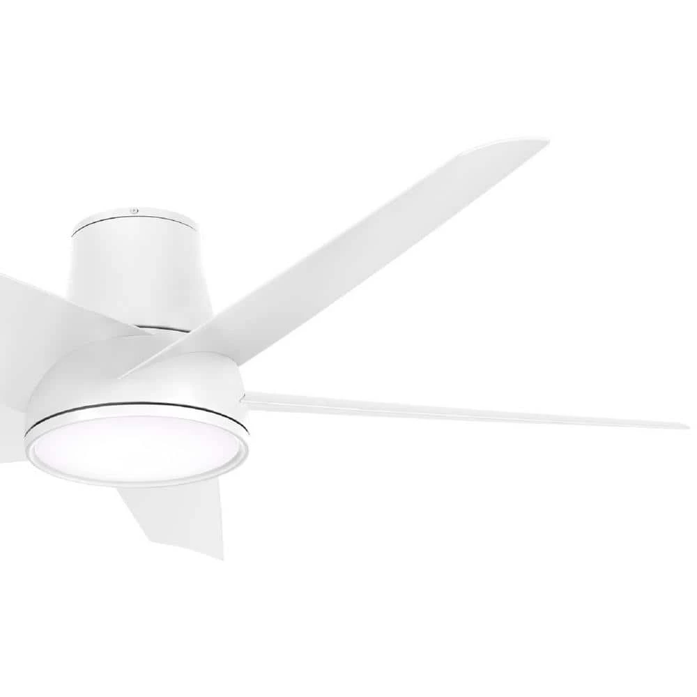 Chubby 58 in. Integrated LED Indoor/Outdoor Flat White Smart Ceiling Fan with Remote Control by MINKA-AIRE - Image 3