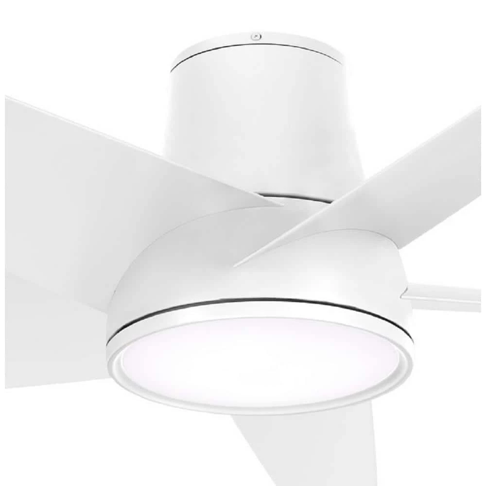 Chubby 58 in. Integrated LED Indoor/Outdoor Flat White Smart Ceiling Fan with Remote Control by MINKA-AIRE - Image 5