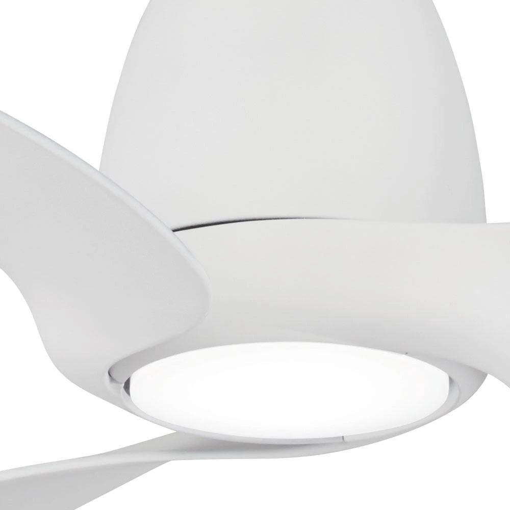 Tear 60 in. Integrated LED Indoor Flat White Ceiling Fan with Light with Remote Control by MINKA-AIRE - Image 3