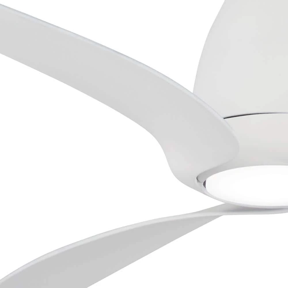 Tear 60 in. Integrated LED Indoor Flat White Ceiling Fan with Light with Remote Control by MINKA-AIRE - Image 2