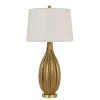 31 in. French Gold Glass Indoor Table Lamp with Shade by CAL Lighting