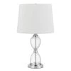 23 in. Glass Table Lamp with Hardback Fabric Shade by CAL Lighting