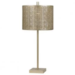 27 in. Warm Gold Metal Table Lamp by CAL Lighting