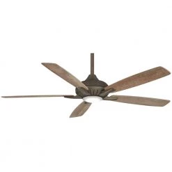 Dyno XL 60 in. Integrated LED Indoor Heirloom Bronze Smart Ceiling Fan with Light Kit with Hand Held Remote Control by MINKA-AIRE