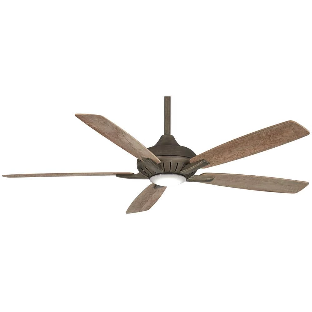Dyno XL 60 in. Integrated LED Indoor Heirloom Bronze Smart Ceiling Fan with Light Kit with Hand Held Remote Control by MINKA-AIRE
