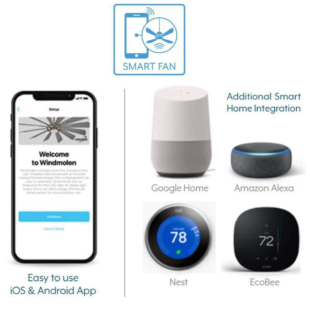 Dyno XL 60 in. Integrated LED Indoor Heirloom Bronze Smart Ceiling Fan with Light Kit with Hand Held Remote Control by MINKA-AIRE - Image 4