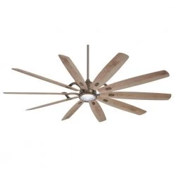 Barn H20 84 in. LED Indoor/Outdoor Heirloom Bronze Smart Ceiling Fan with Remote Control by MINKA-AIRE