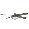 Shade 56 in. Integrated LED Indoor/Outdoor Heirloom Bronze Ceiling Fan with Light with Remote Control by MINKA-AIRE