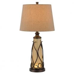 29.5 in. H Metal Table Lamp in Iron by CAL Lighting
