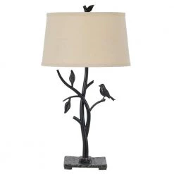 29 in. Height Iron 3-Way Medora Table Lamp with Hardback Shade by CAL Lighting