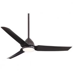 Java 54 in. Integrated LED Indoor/Outdoor Kocoa Ceiling Fan with Light and Remote Control by MINKA-AIRE