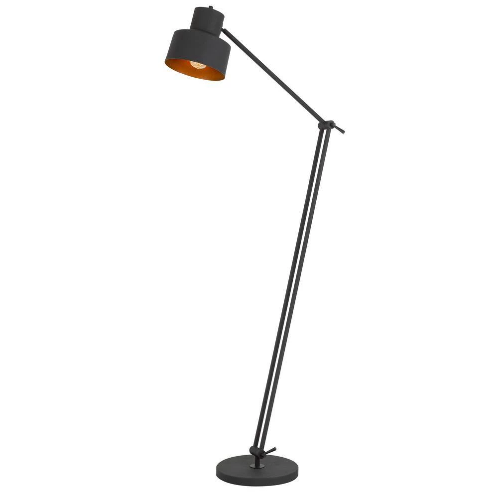Davidson 65 in. Matte Black Metal Indoor Floor Lamp with Adjustable Arm by CAL Lighting - Image 2