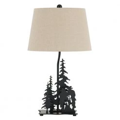 26 in. Matte Black Metal Table Lamp by CAL Lighting