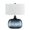 24.25 in. Ocean Blue Glass Table Lamp with Shade by CAL Lighting