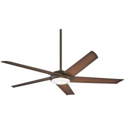 Raptor 60 in. Integrated LED Indoor Oil Rubbed Bronze Ceiling Fan with Light with Remote Control by MINKA-AIRE